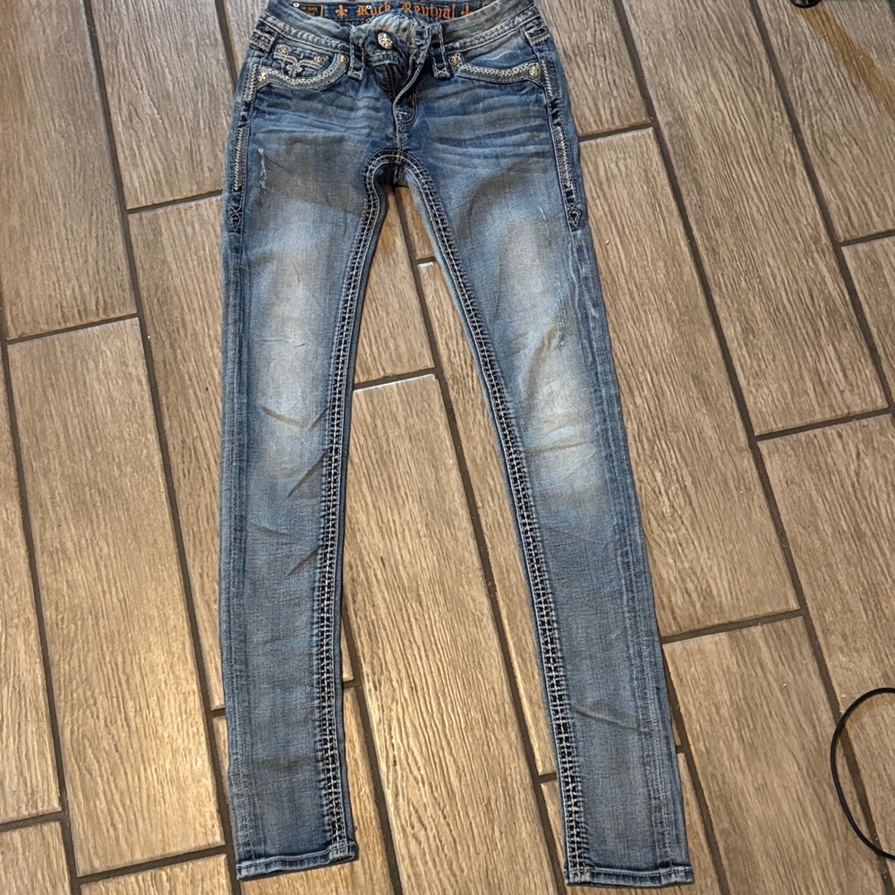 rock Revival Light Blue Skinny Jeans
